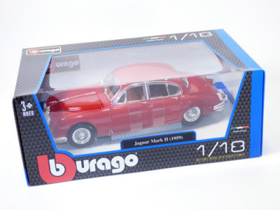 Macheta Masinuta Auto 1:18 Bburago Jaguar Mark II 1959, BB12009 foto