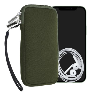 Husa universala pentru telefon, XL - 6.8&amp;quot;, Neopren, Verde, 46188.4.80 foto