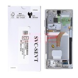 LCD+Touchscreen cu Rama Samsung Galaxy S22 Ultra 5G / S908 WHITE Original Service Pack