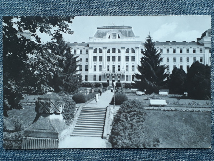 634 - Targu Mures - Institutul de medicina si farmacie carte postala, vedere RPR