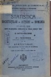 STATISTICA SOCIETATILOR PE ACTIUNI DIN ROMANIA IN ANUL 1921 , cu o introducere de I. TEODORESCU , 1922