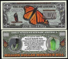 !!! SUA = FANTASY NOTE = FLUTURELE MONARCH - 2018 - UNC / SERIA WILDLIFE foto