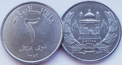 01B21 Afghanistan 2 Afghanis 2004 1383 km 1045 UNC foto