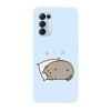 Husa compatibila cu Oppo A73, Viceversa, model Sleepy Pusheen, Silicon, TPU, Transparent, Carcasa