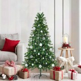 vidaXL Brad de Crăciun cu 150 LED cu suport Verde 150 cm PE 3396323