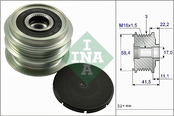 INA 535 0269 10 Sistem roata libera, generator