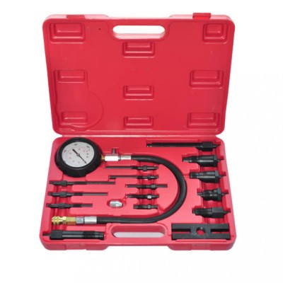 Set tester compresie pentru motor Diesel 17 piese foto