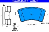 ATE 13.0460-2742.2 set placute frana,frana disc
