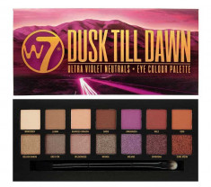 Paleta farduri W7 Dusk Till Dawn Eye Colour Palette, Ultra Violet Neutrals, 14 culori, 9.6g foto