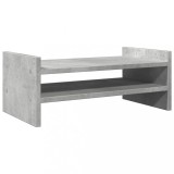 Cumpara ieftin Suport de monitor, gri beton, 50x27x20 cm, lemn prelucrat