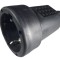 Priza neagra cupla cauciucata schuko 16A 250V