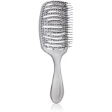 Olivia Garden ESSENTIAL CARE FLEX Medium Hair Bristles perie de par Ice Grey 1 buc