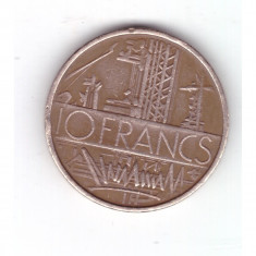 Moneda Franta 10 francs/franci 1974, stare buna, curata