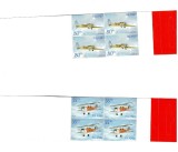 Islanda 2001 - Avioane, serie blocuri de 4 in carnete
