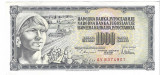 Bancnota 1000 dinari 1978, XF/aUNC - Iugoslavia