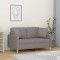 vidaXL Canapea cu 2 locuri cu pernuțe, gri taupe, 120 cm, textil 3200908