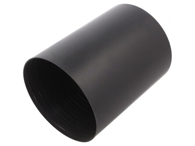 Heat Shrink Cap 100mm Black Polyolefin