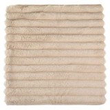 Fată de pernă decorativă flanel, Bej, 45x45 cm, CMCLASS