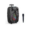 Boxa portabila tip troler ZQS8133 cu microfon pe fir si Bluetooth