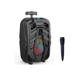 Cumpara ieftin Boxa portabila tip troler ZQS8133 cu microfon pe fir si Bluetooth