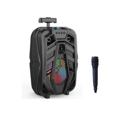 Boxa portabila tip troler ZQS8133 cu microfon pe fir si Bluetooth