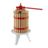Presa manuala pentru fructe ROTOR FP-12, 12 L, din stejar, fonta si otel