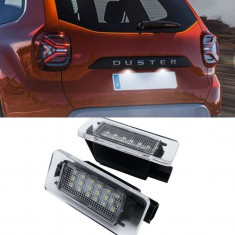 Set 2 Lampi LED iluminare numar inmatriculare Dacia Duster 2