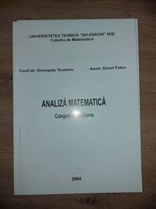 Analiza matematica Culegere de probleme - Georgeta Teodoru, Dorel Fetcu