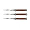 Set 3 Bricege automate, Italian Blade, Stiletto, DEPOX&reg;, otel inoxidabil, 33 cm, husa inclusa, maro