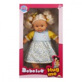 Papusa Bebelou cu par blond, Dollz n More, Hug me, 40 cm