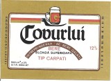 NI405 Etichetă bere blondă superioară tip Carpați, Covurlui, &Icirc;ntreprinderea de bere Galați