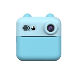 Camera Instantanee pentru Copii, Cyrax, cu Functie de Printare, Cablu USB-C, Bluetooth, compatibil iOS/Android, Imprimare APP, Model Urechi, Snur Subt
