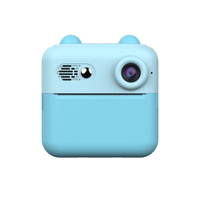 Camera Instantanee pentru Copii, Cyrax, cu Functie de Printare, Cablu USB-C, Bluetooth, compatibil iOS/Android, Imprimare APP, Model Urechi, Snur Subt foto