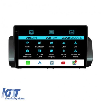 Navigatie Dedicata Dacia Logan Sandero Jogger (2021-2023), 9Inch, 8Gb Ram, 256Gb Stocare, Carplay Performance AutoTuning foto