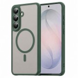 Husa MagSafe pentru Samsung Galaxy S26 FE S741, Techsuit, HaloFrost II, Verde