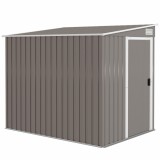 Outsunny Casă din Metal Galvanizat 7 x 5ft, cu Ușă Glisantă | Aosom Romania