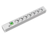 PDU BACHMANN, 1.5U pt. rack 19 inch, 7 prize Schuko, intrare Schuko, max 10 A, cablu 2 m, gri, &quot;333.600&quot; (timbru verde 2 lei)