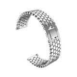Curea metalica compatibila Huawei Watch GT 7 46mm, telescoape Quick Release, Bright-Silver