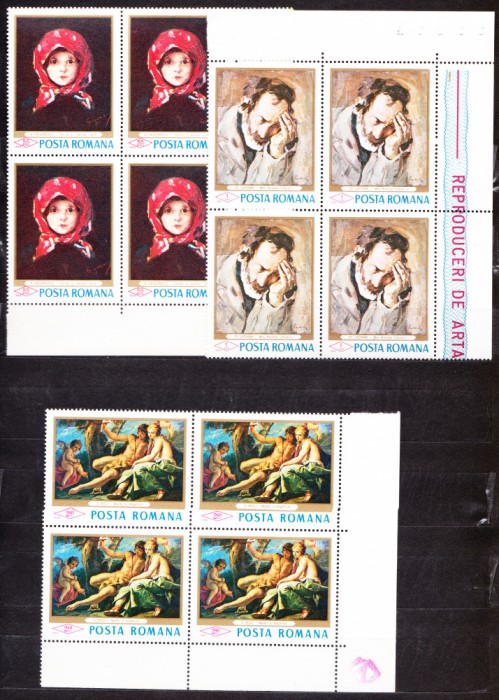 TSV$ - 1968 LP 668 REPRODUCERI DE ARTA I BLOC X 4 MNH/** LUX