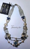 B176. Colier handmade cu margele miyuky, ocazie, cadou, lux, nunta, artistic, RavariuArt