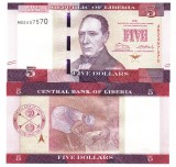Liberia 5 Dolari 2016 P-31a UNC