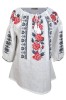 Bluza dama tip ie 024, alb/gri , marimea L