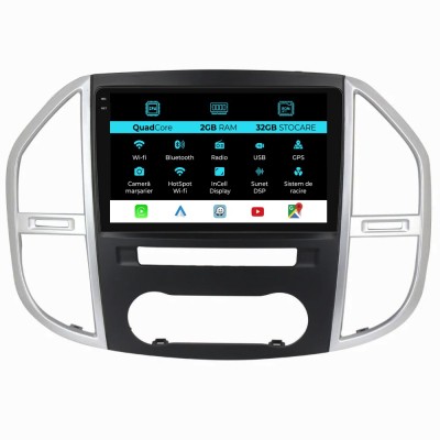 Navigatie Dedicata Mercedes Vito W447 (2014-2021), 10Inch, 2Gb Ram, 32Gb Stocare, Carplay foto