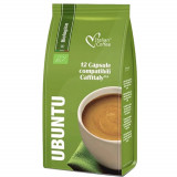 Cafea Ubuntu, 12 capsule compatibile Cafissimo/Caffitaly/Beanz, Italian Coffee