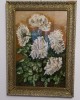 Tablou Cu Crizanteme, Flori, Ulei, Realism