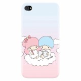 Husa silicon pentru Apple Iphone 4 / 4S, Little Twins On Cloud