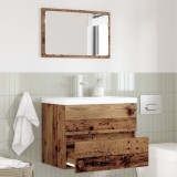 vidaXL Set de Mobilier pentru Baie 2 Piese Lemn Vechi Lemn Prelucrat