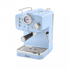 Espressor manual Zilan ZLN2861 Albastru,15 Bar, 1.25 l, 1100W, Design Retro