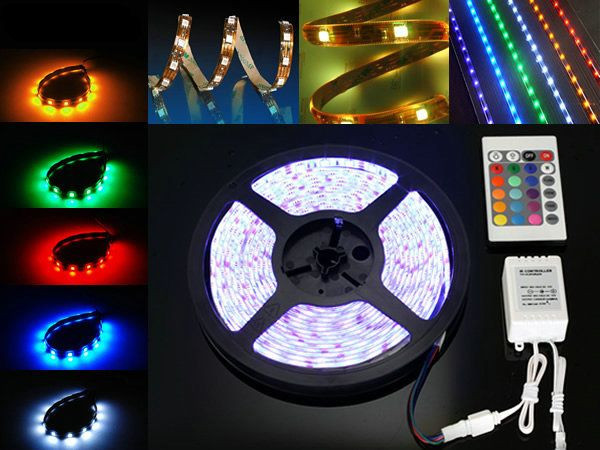 Banda Led RGB Siliconica 60 SMD-uri 5050/Metru Cu Telecomanda 196387