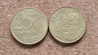 Brazilia 25 centavos 2005 foto